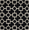 Safavieh Cambridge 143 Black/Ivory Area Rug Square