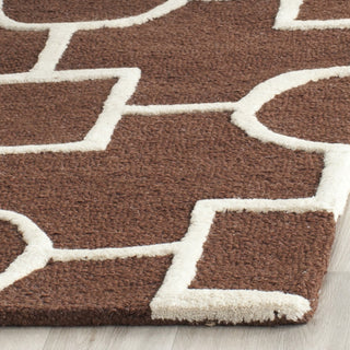 Safavieh Cambridge 143 Dark Brown/Ivory Area Rug Detail