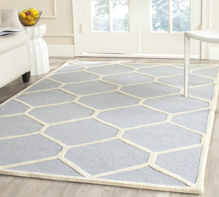 Safavieh Cambridge 144 Light Blue/Ivory Area Rug Room Scene Feature