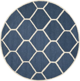 Safavieh Cambridge 144 Navy Blue/Ivory Area Rug Round