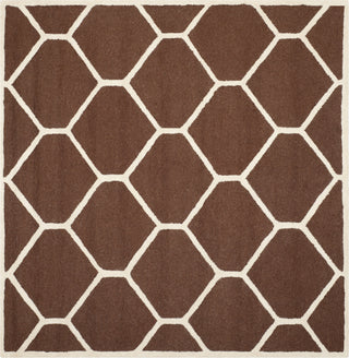 Safavieh Cambridge 144 Dark Brown/Ivory Area Rug Square