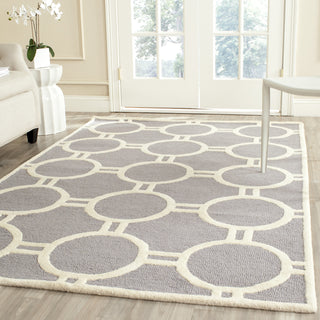 Safavieh Cambridge 145 Silver/Ivory Area Rug Room Scene Feature