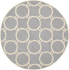 Safavieh Cambridge 145 Silver/Ivory Area Rug Round