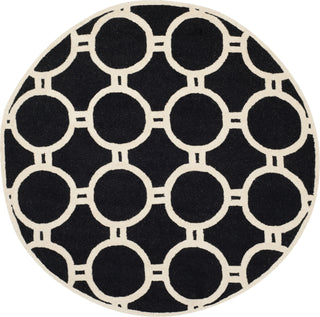 Safavieh Cambridge 145 Black/Ivory Area Rug Round