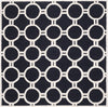 Safavieh Cambridge 145 Black/Ivory Area Rug Square