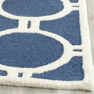 Safavieh Cambridge 145 Navy Blue/Ivory Area Rug Detail