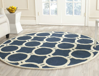 Safavieh Cambridge 145 Navy Blue/Ivory Area Rug Room Scene