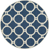 Safavieh Cambridge 145 Navy Blue/Ivory Area Rug Round