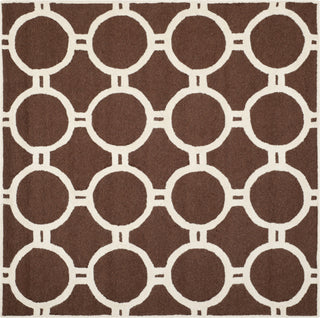 Safavieh Cambridge 145 Dark Brown/Ivory Area Rug Square