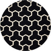 Safavieh Cambridge 146 Black/Ivory Area Rug Round