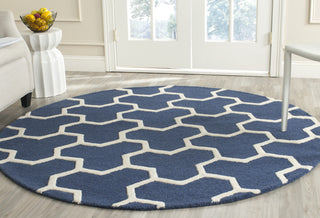 Safavieh Cambridge 146 Navy Blue/Ivory Area Rug Room Scene