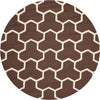 Safavieh Cambridge 146 Dark Brown/Ivory Area Rug Round