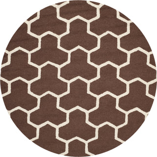 Safavieh Cambridge 146 Dark Brown/Ivory Area Rug Round