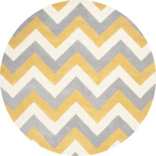 Safavieh Cambridge 153 Grey/Gold Area Rug Round