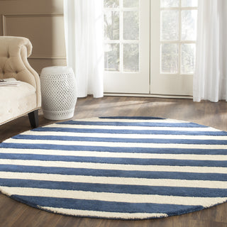 Safavieh Cambridge 154 Navy/Ivory Area Rug Room Scene