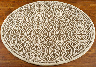 Safavieh Cambridge 232 Tan/Multi Area Rug Round