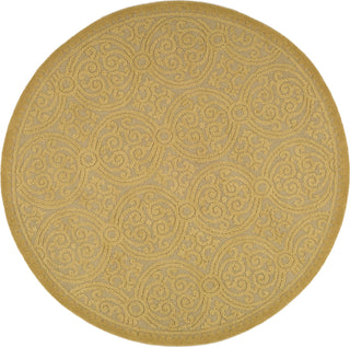 Safavieh Cambridge 233 Light Gold/Dark Gold Area Rug Round