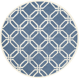 Safavieh Cambridge 311 Navy/Ivory Area Rug Round