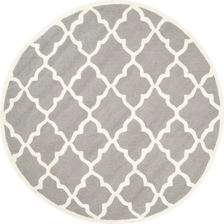 Safavieh Cambridge 312 Dark Grey/Ivory Area Rug Round