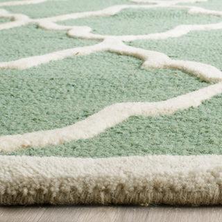 Safavieh Cambridge 312 Teal/Ivory Area Rug Detail