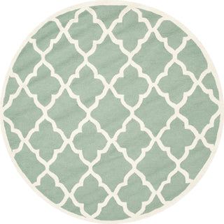 Safavieh Cambridge 312 Teal/Ivory Area Rug Round