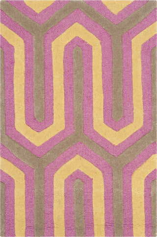 Safavieh Cambridge 351 Fuchsia/Grey Area Rug 