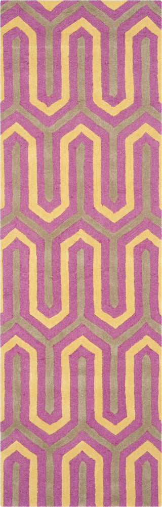 Safavieh Cambridge 351 Fuchsia/Grey Area Rug Runner