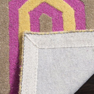 Safavieh Cambridge 351 Fuchsia/Grey Area Rug Backing