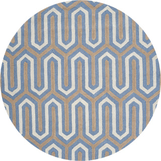 Safavieh Cambridge 351 Navy/Grey Area Rug Round