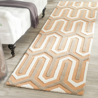 Safavieh Cambridge 351 Orange/Grey Area Rug Room Scene Feature