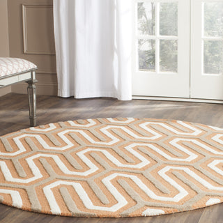 Safavieh Cambridge 351 Orange/Grey Area Rug Room Scene