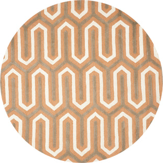 Safavieh Cambridge 351 Orange/Grey Area Rug Round