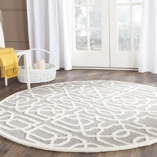 Safavieh Cambridge 570 Silver/Ivory Area Rug Room Scene Feature