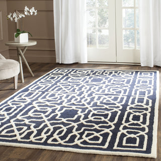 Safavieh Cambridge 570 Navy/Ivory Area Rug Room Scene Feature