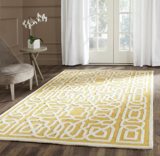 Safavieh Cambridge 570 Gold/Ivory Area Rug Room Scene Feature