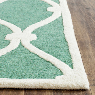 Safavieh Cambridge 710 Teal/Ivory Area Rug Detail