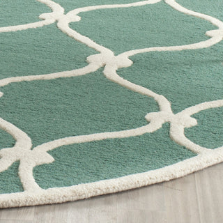 Safavieh Cambridge 710 Teal/Ivory Area Rug Detail