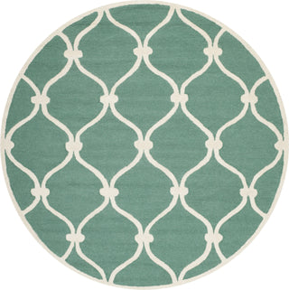 Safavieh Cambridge 710 Teal/Ivory Area Rug Round