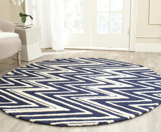 Safavieh Cambridge 711 Navy/Ivory Area Rug Room Scene Feature