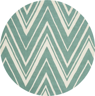 Safavieh Cambridge 711 Teal/Ivory Area Rug Round