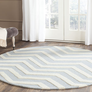 Safavieh Cambridge 714 Blue/Ivory Area Rug Room Scene Feature