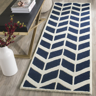 Safavieh Cambridge 718 Navy/Ivory Area Rug Room Scene