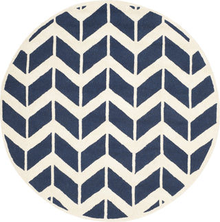 Safavieh Cambridge 718 Navy/Ivory Area Rug Round