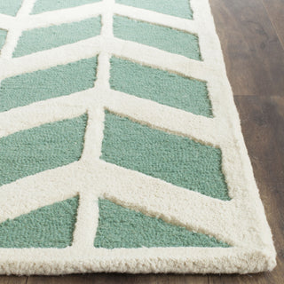 Safavieh Cambridge 718 Teal/Ivory Area Rug Detail