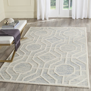 Safavieh Cambridge 726 Light Blue/Ivory Area Rug Room Scene Feature