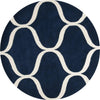Safavieh Cambridge 730 Dark Blue/Ivory Area Rug Round