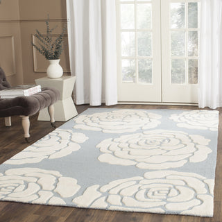 Safavieh Cambridge 782 Blue/Ivory Area Rug Room Scene Feature