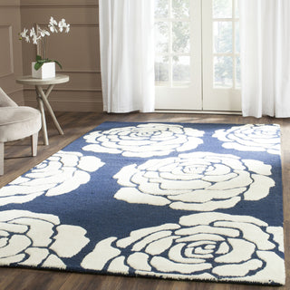 Safavieh Cambridge 782 Navy/Ivory Area Rug Room Scene