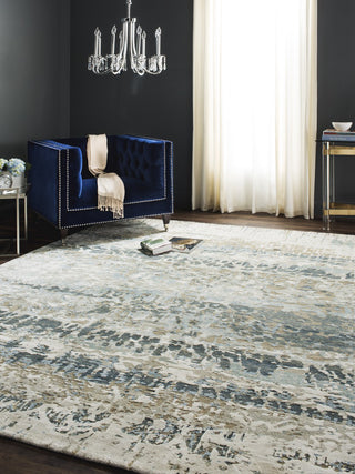 Safavieh Centennial CEN720 Aqua/Silver Area Rug Room Scene Feature