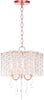 Safavieh Harlyn 3 Light 135-Inch Dia Chandelier Clear/Copper Lamp Mirror main image